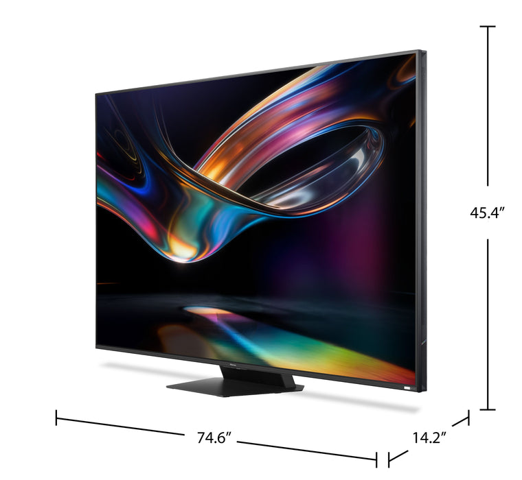 Téléviseur QLED Hisense de 85 po avec technologie RGB Mini DEL (85UR9SG) - modèle 2026 