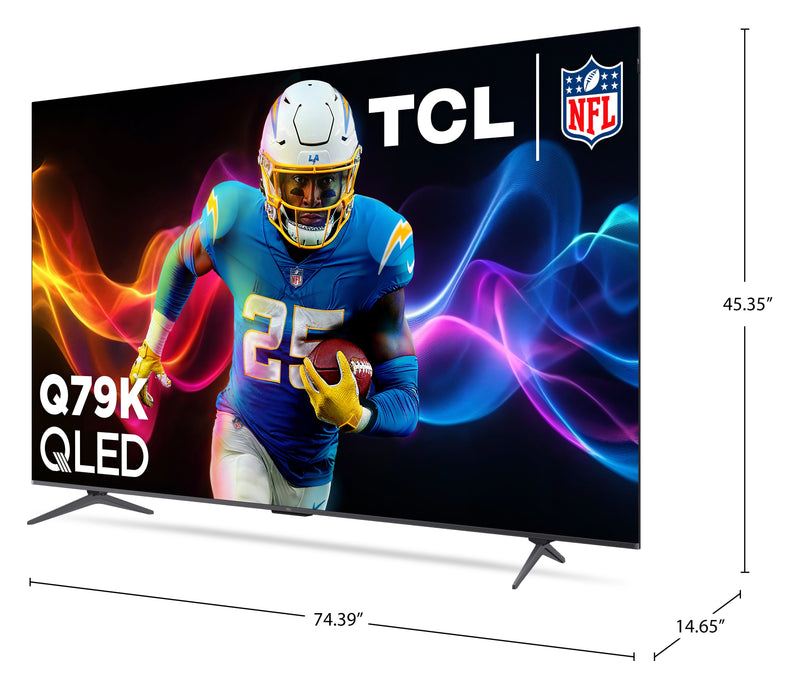 Téléviseur intelligent QLED TCL Q79K UHD 4K de 85 po avec Google TVMC (85Q79K) - modèle 2025
