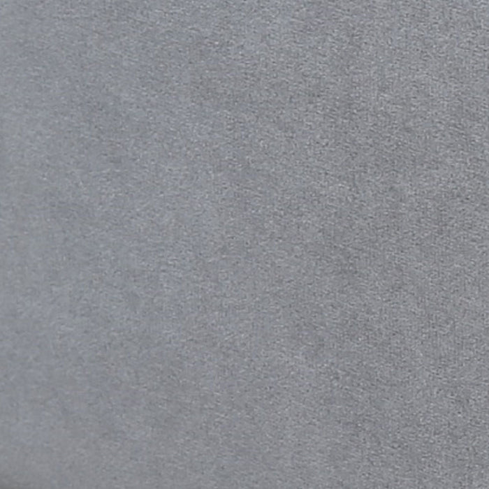 Lit Queen Heather style milieu du siecle moderne, rembourre en velours gris et noir