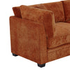 Flare Modern 83.5 Inch Flared Arms Sofa with High-Density Cushions, Caramel | Flare Canape Moderne 83.5 po a Accoudoirs Evases et Coussin Haute Densite, Caramel