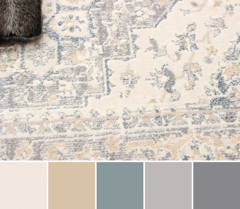 Carpette Bijara bleue - 8 pi 0 po x 10 pi 0 po   