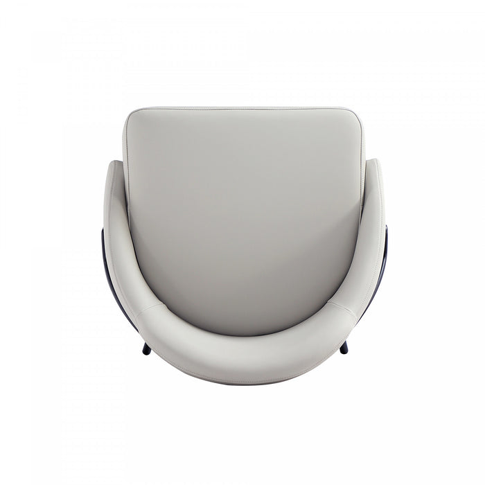 Tabouret de comptoir moderne en metal Gracie, rembourre, gris pierre et noir
