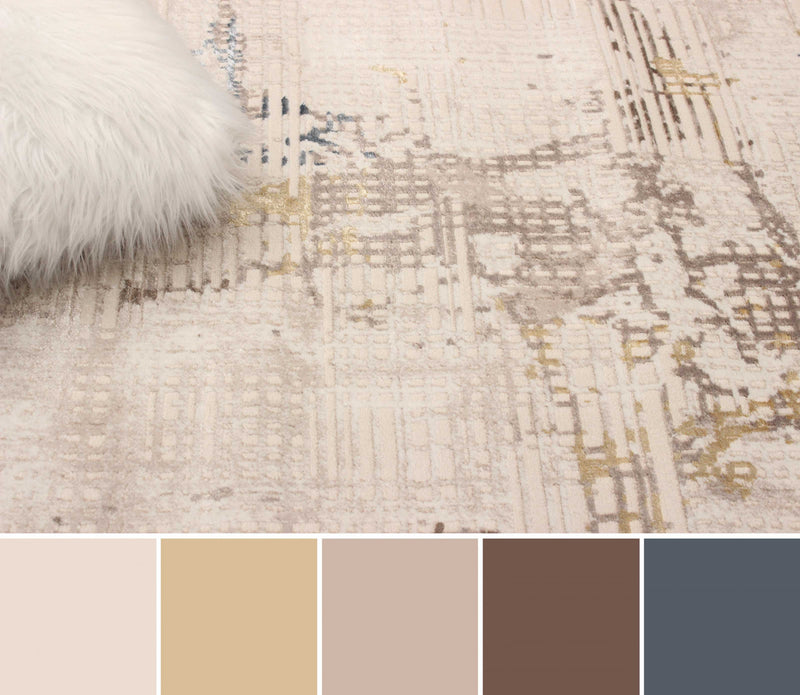 Carpette Jane ivoire - 5 pi 0 po x 8 pi 0 po 