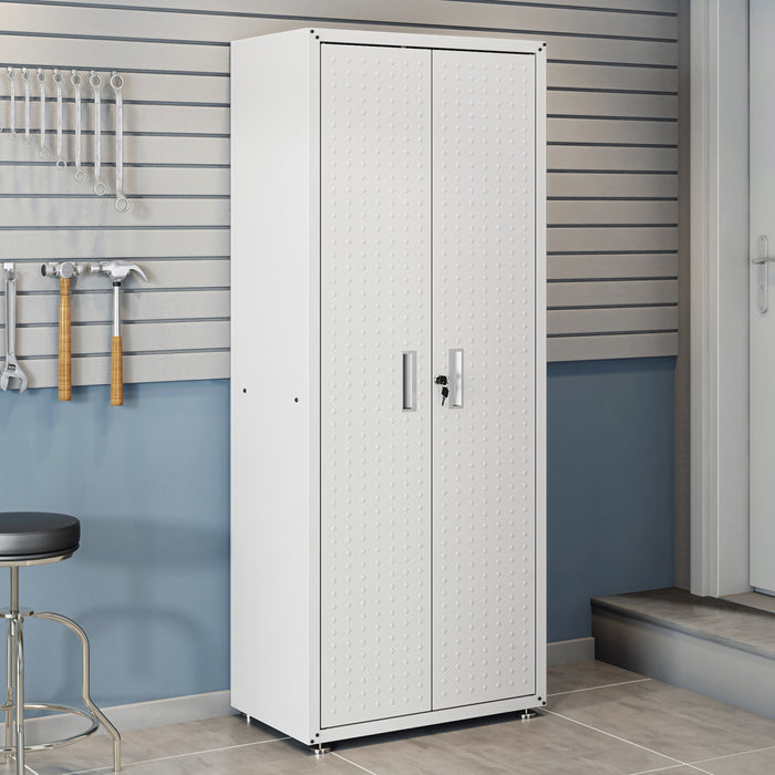 Ensemble de garage moderne Fortress 6 pieces en blanc