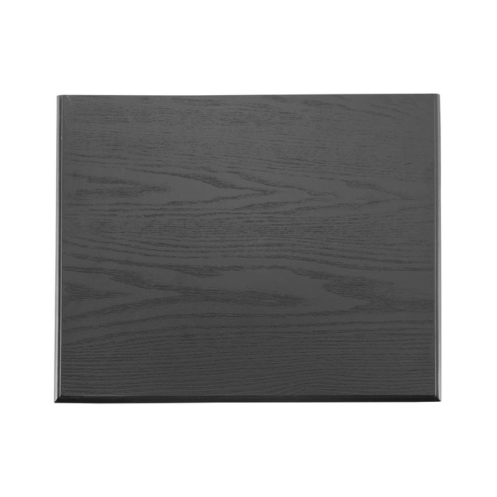 Aspen Lot de 2 Tables de Nuit avec Tiroirs et Etageres Ouvertes, Noir