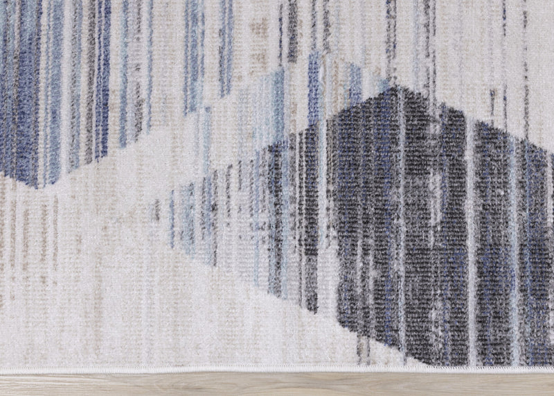 Carpette Fitzgerald à motifs géométriques vieillis - 7 pi 10 po x 10 pi 6 po