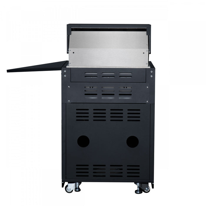 Cuisine d'exterieur All'Aperto avec comptoir noir, 99 600 BTU, module bar et four a pizza – FODKT2568BLK
