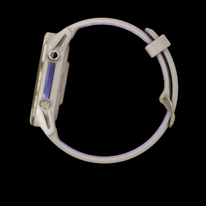 Garmin Forerunner 970 Smartwatch 47mm, Amoled, Soft Gold Titanium, French Gray/indigo, Gps Running Tracker, 15-day Battery