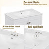 Solstice 60 Inch Single Sink Bathroom Vanity with Soft-Close Doors and Drawer, White | Solstice Meuble-Lavabo Simple 60 po avec Portes et Tiroir a Fermeture Amortie, Blanc