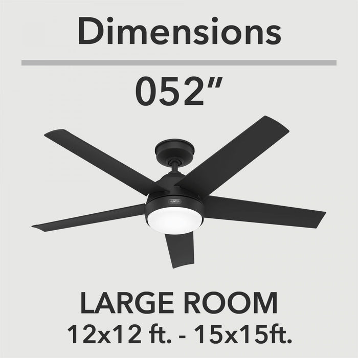 Ventilateur de plafond Skyflow avec luminaire - Noir