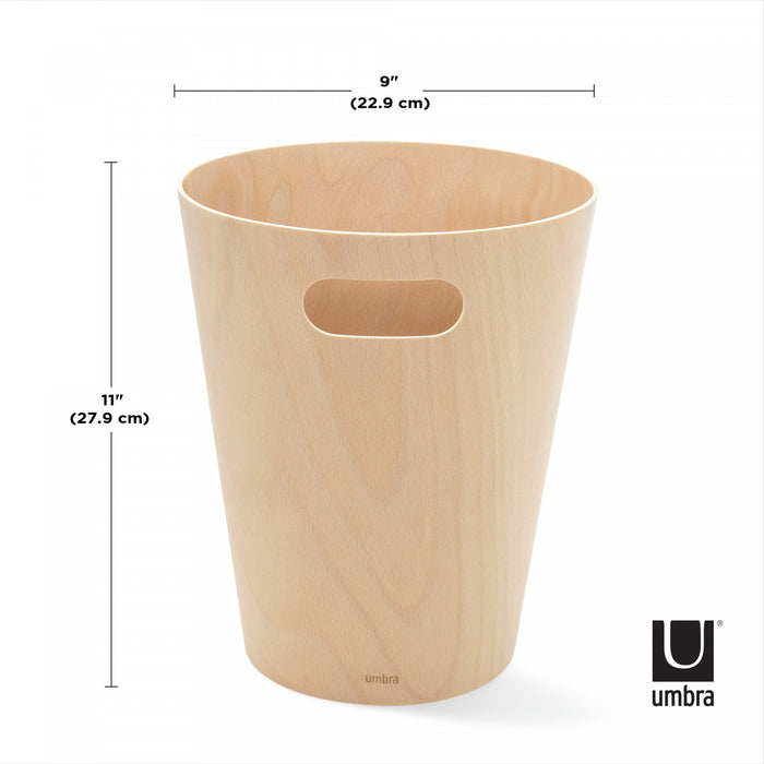 Poubelle Woodrow de Umbra - naturelle
