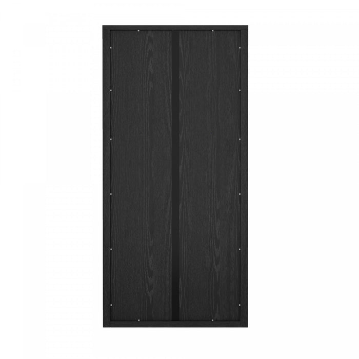 Armoire bibliotheque moderne Rivington 38\" en noir - Ensemble de 3