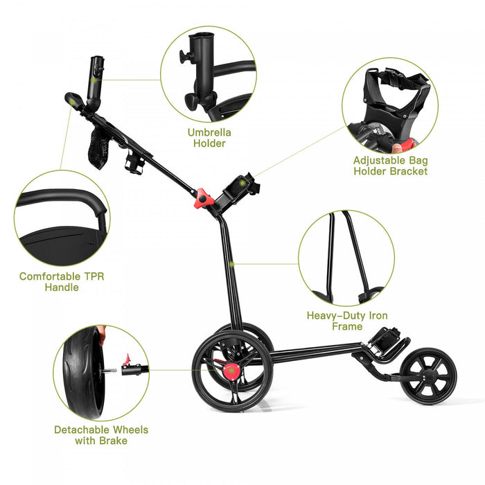 Chariot De Golf Pliable