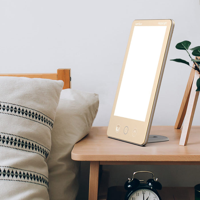 Lampe de luminothérapie Happylight Luxe de Verilux - dorée