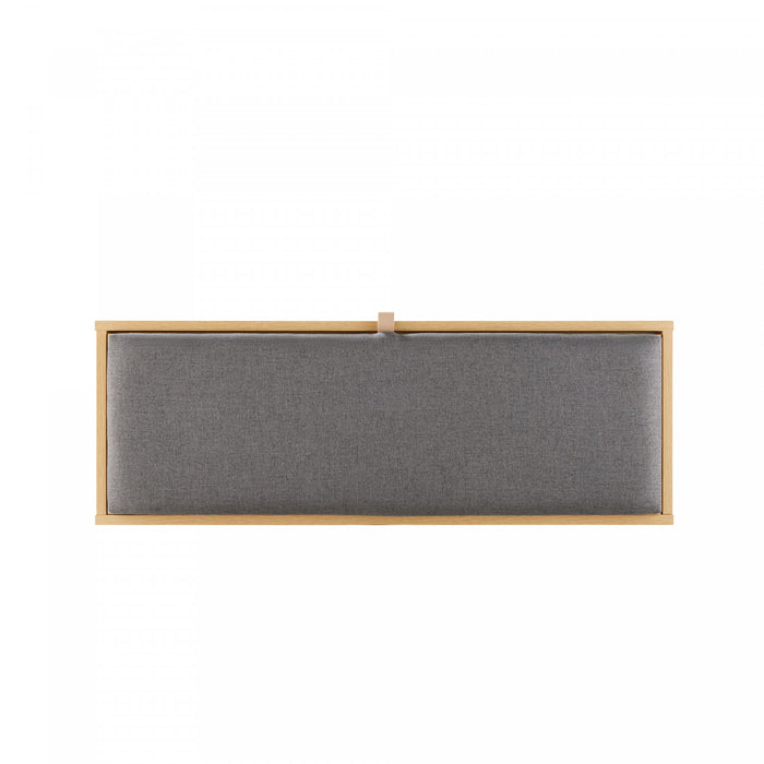 Banc de rangement moderne Paloma en chene clair