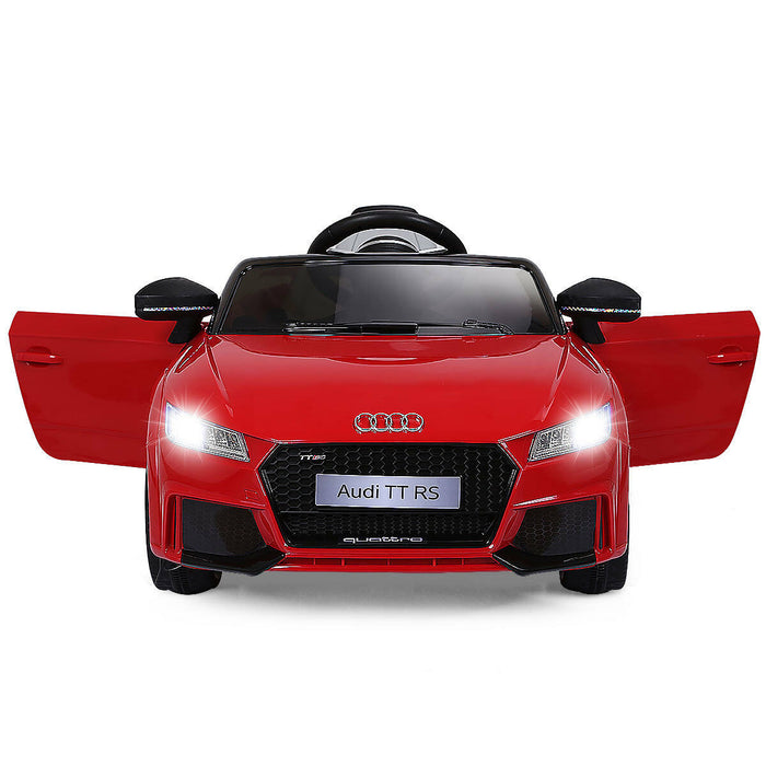 12v Audi Tt Rs Electrique Des Enfants Roulent Sur La Voiture Autorisee Telecommande Mp3