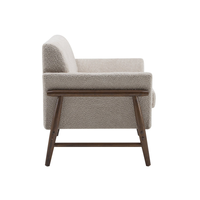 Harper Canape deux places compact moderne en tissu, amande