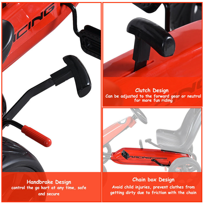 Kart A Pedales Pour Enfant Costway