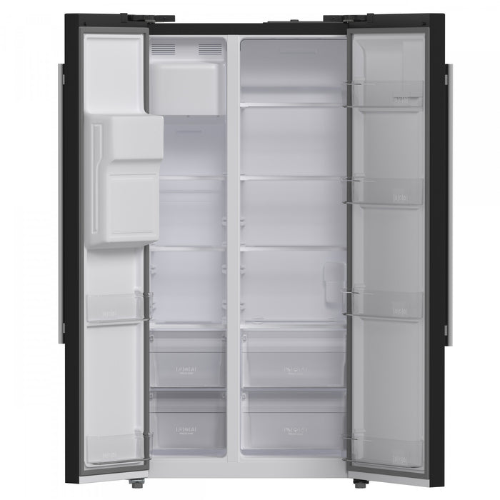 Refrigerateur cote a cote Salerno de 36 po, noir, 20 pi³ – FFRBI1844-36BLK
