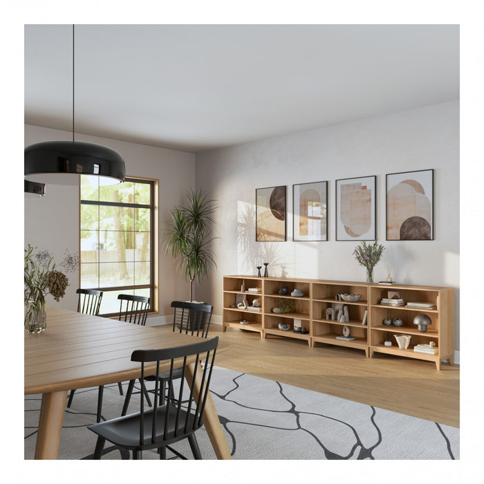 Modulr Bibliotheque A 2 Tablettes Reglables – Chene Naturel