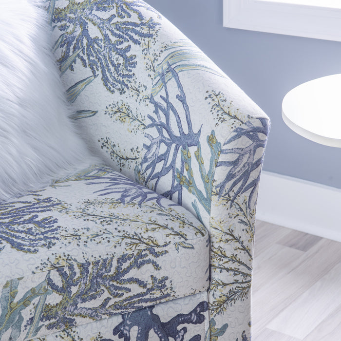 Fauteuil d’appoint Simon en tissu Oceanside - gris