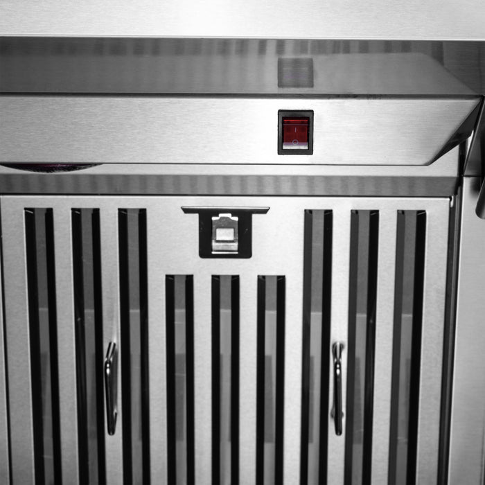 Hotte murale Savona de 60 po, filtres a chicanes et dosseret en acier inoxydable - FRHWM5029-60