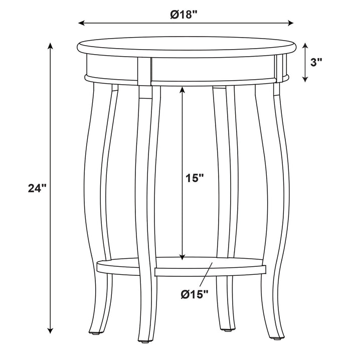 Table de fauteuil Rainbow - blanche