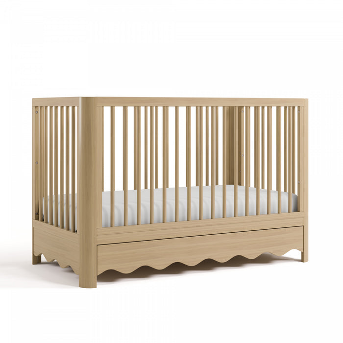 Storkcraft Casablanca Lit de bebe convertible 5-en-1 de luxe avec tiroir - Bois clair