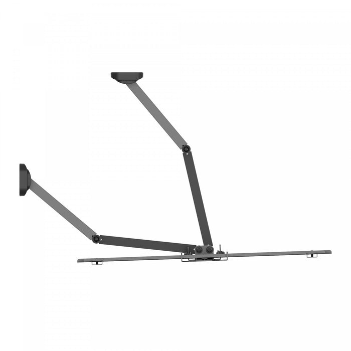 Support mural d'angle articule Kanto PDC650 pour televiseurs de 37\" a 70\" (94 a 178 cm), compatible avec les angles interieurs et exterieurs, noir