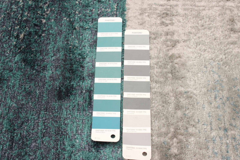 Carpette Rylie bleu sarcelle - 5 pi 0 po x 8 pi 0 po