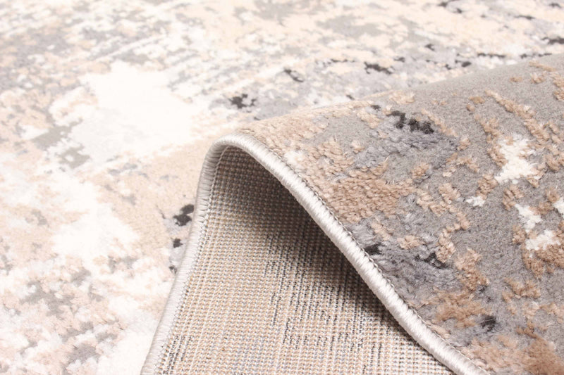 Tapis Contemporain/Moderne Bronte 2'8\" x 8'2\" en Taupe