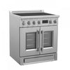 Forno Torino 30" French Door Induction Range, Stainless Steel - FFSIN0950-30 | Cuisiniere a induction Torino de 30 po avec portes francaises, acier inoxydable – FFSIN0950-30