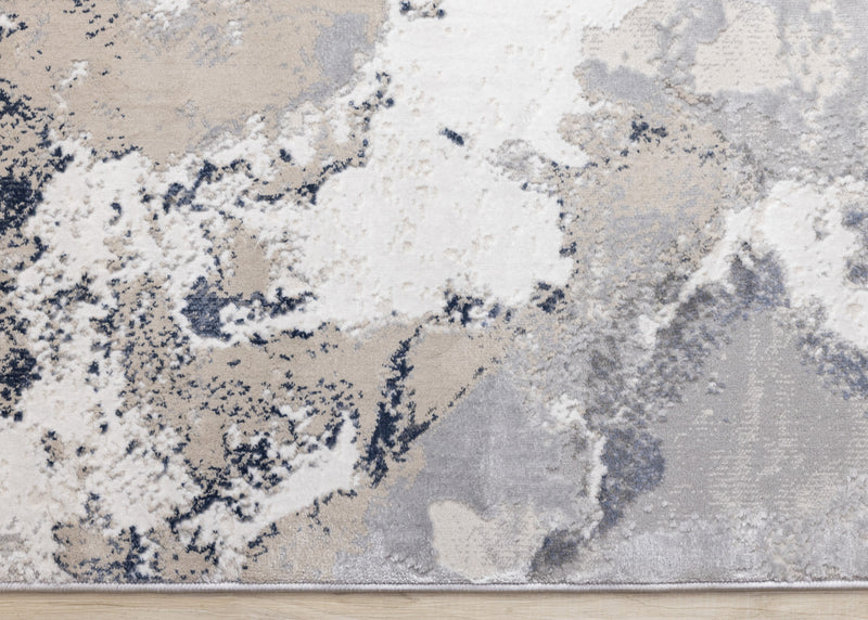 Carpette London à motif abstrait pour l'intérieur - 5 pi 3 po x 7 pi 7 po