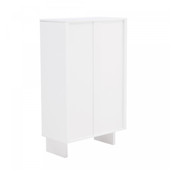 Armoire d’appoint moderne Ella 32\" en blanc
