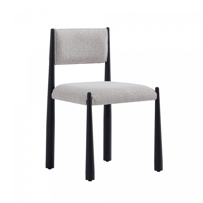Chaise d’appoint en metal et boucle Lennor style milieu du siecle, couleur champagne – Lot de 2