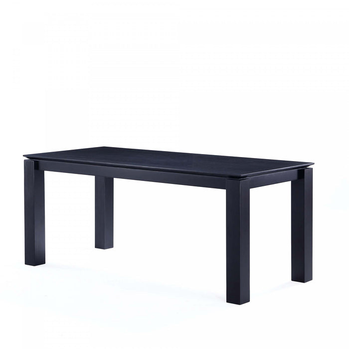 Colbert et Rockaway Ensemble de salle a manger moderne chic industriel 7 pieces en noir et gris