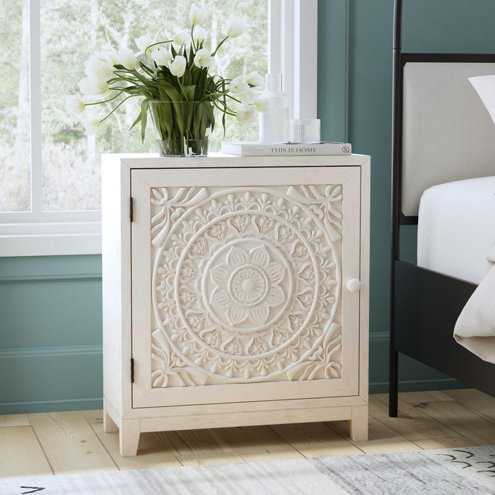 Armoire décorative Grace - blanc fumé