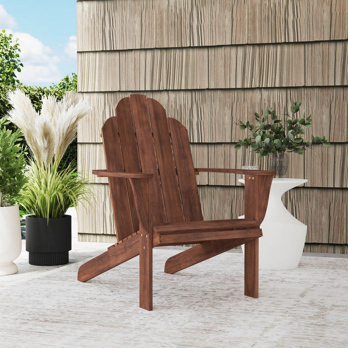 Chaise Adirondack pour la terrasse - brune
