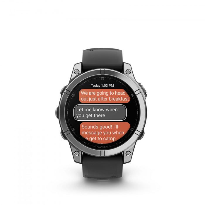  Stainless Steel With Black Silicone Band