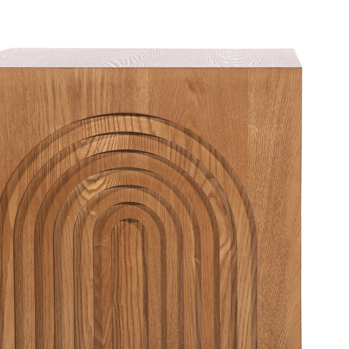 Grace Table d'Appoint Rustique, Marron