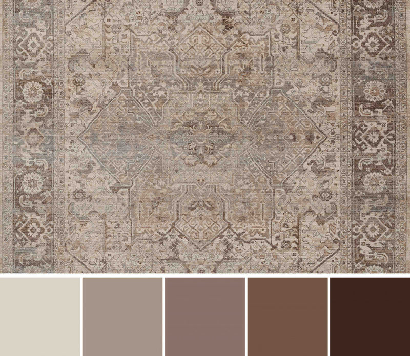 Tapis Traditionnel Selena 2'6\" x 8'0\" en Gris