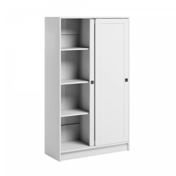 Elite Armoire D’appoint A 4 Tablettes – Blanc