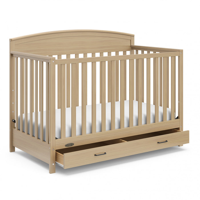 Graco Benton Lit de bebe convertible 5-en-1 avec tiroir - Bois clair