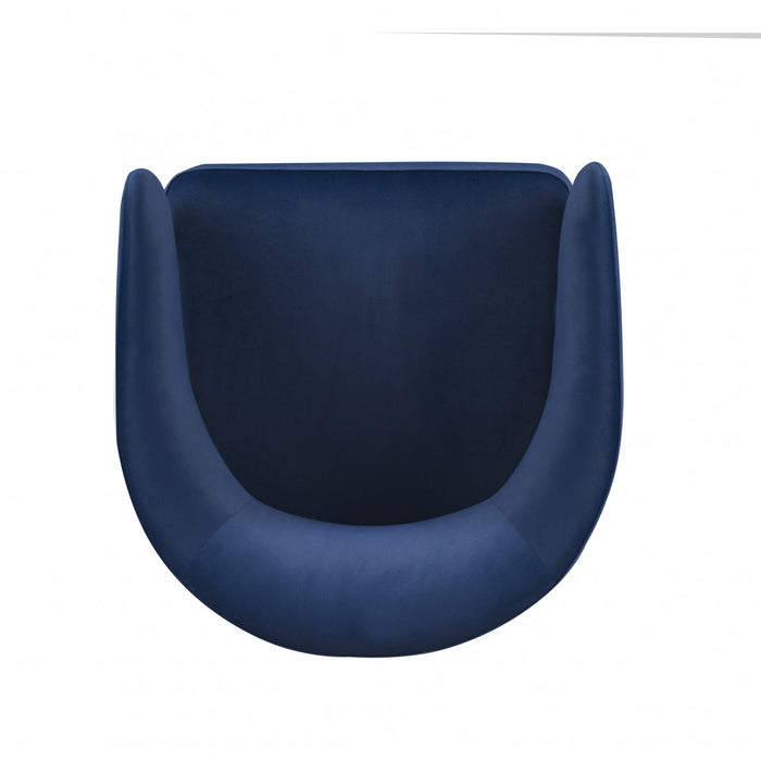 Jessie Chaises De Salle A Manger Modernes, Lot De 2, Chaises Laterales Tapisees En Tissu Avec Structure Metallique, Bleu