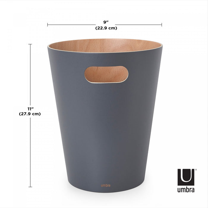 Poubelle Woodrow de Umbra - anthracite