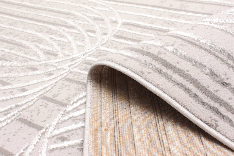 Tapis Contemporain/Moderne Blythe 5'0\" x 8'0\" en Gris