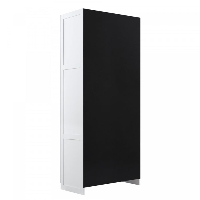 Armoire de rangement Cornelia Modern 30\" en blanc (7 etageres)