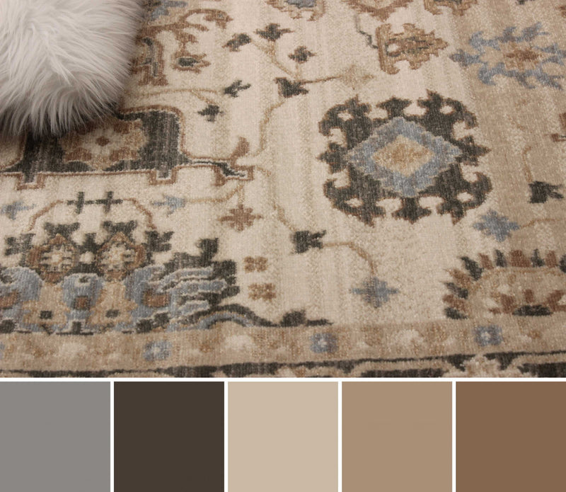 Carpette Gloria ivoire - 5 pi 0 po x 8 pi 0 po   