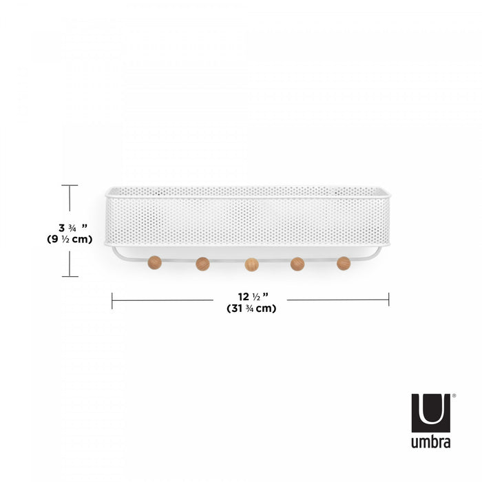 Crochets muraux d’organisation Estique de Umbra - blancs