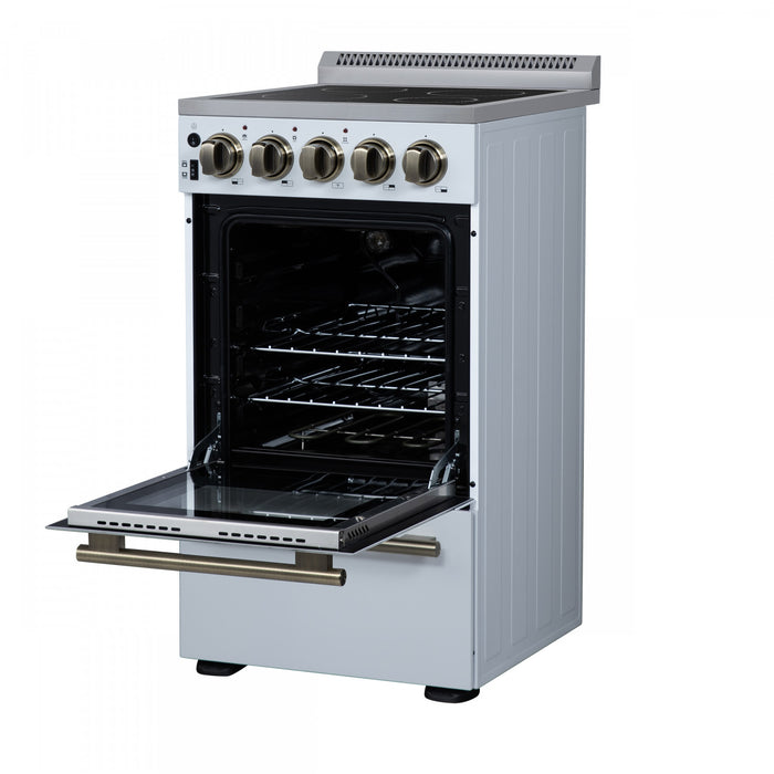 Cuisiniere electrique Pallermo de 20 po, blanche, capacite totale de 2,05 pi³ - FFSEL6051-20WHT